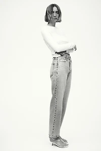 Straight High Waist Ankle Jeans