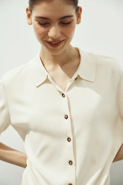 Cardigan with Collar