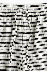 Wide-Leg Drawstring Pants