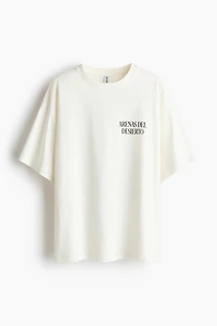 Oversized T-Shirt with Printed Motif
