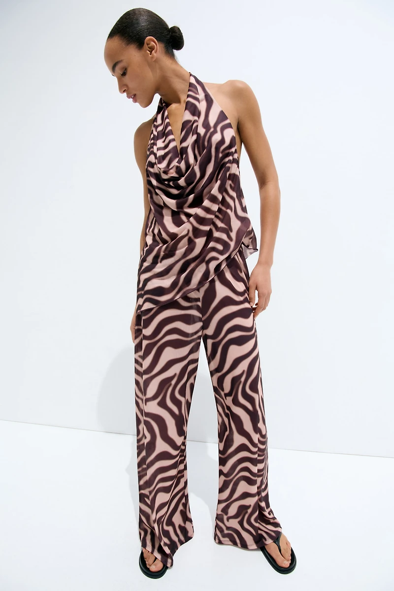 Printed Pull-On Pants
