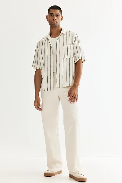 Regular-Fit Linen-Blend Resort Shirt