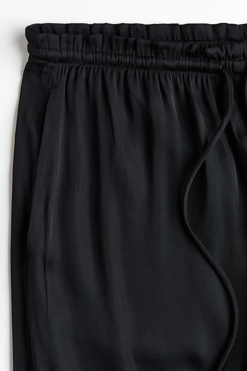 Satin Drawstring Pants