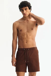 Seersucker swim shorts