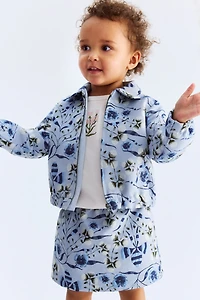 Patterned Jacquard-Weave Jacket