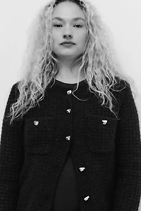 MAMA Structured-Knit Cardigan