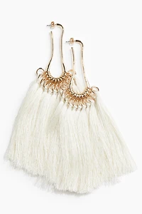 Boucles d'oreilles pendantes à franges