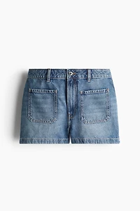 Short taille haute en denim