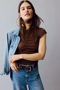 Draped Cotton Top