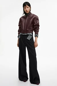 Blouson d'aviateur en cuir