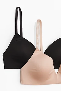 2-pack Microfiber Soft-cup Bras