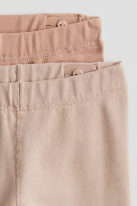 Lot de 2 leggings en jersey coton pima