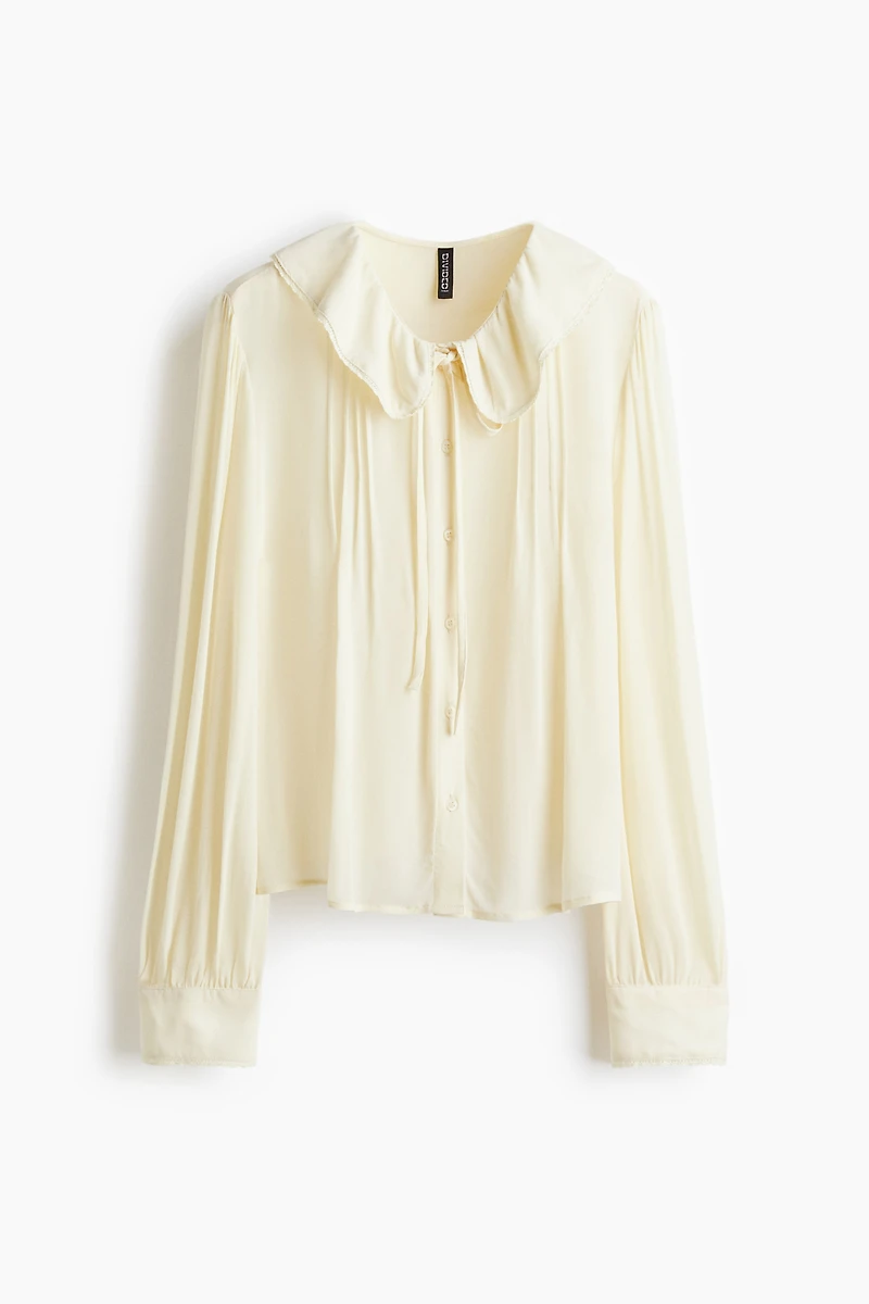 Viscose Blouse with Collar