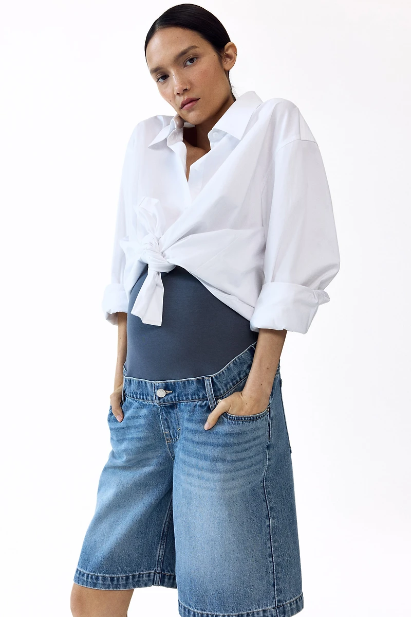 MAMA Denim Bermuda Shorts