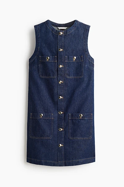 Sleeveless Denim Dress