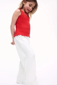 Wide-Leg Jersey Pants