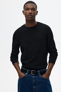 Slim Fit Waffled Jersey Shirt