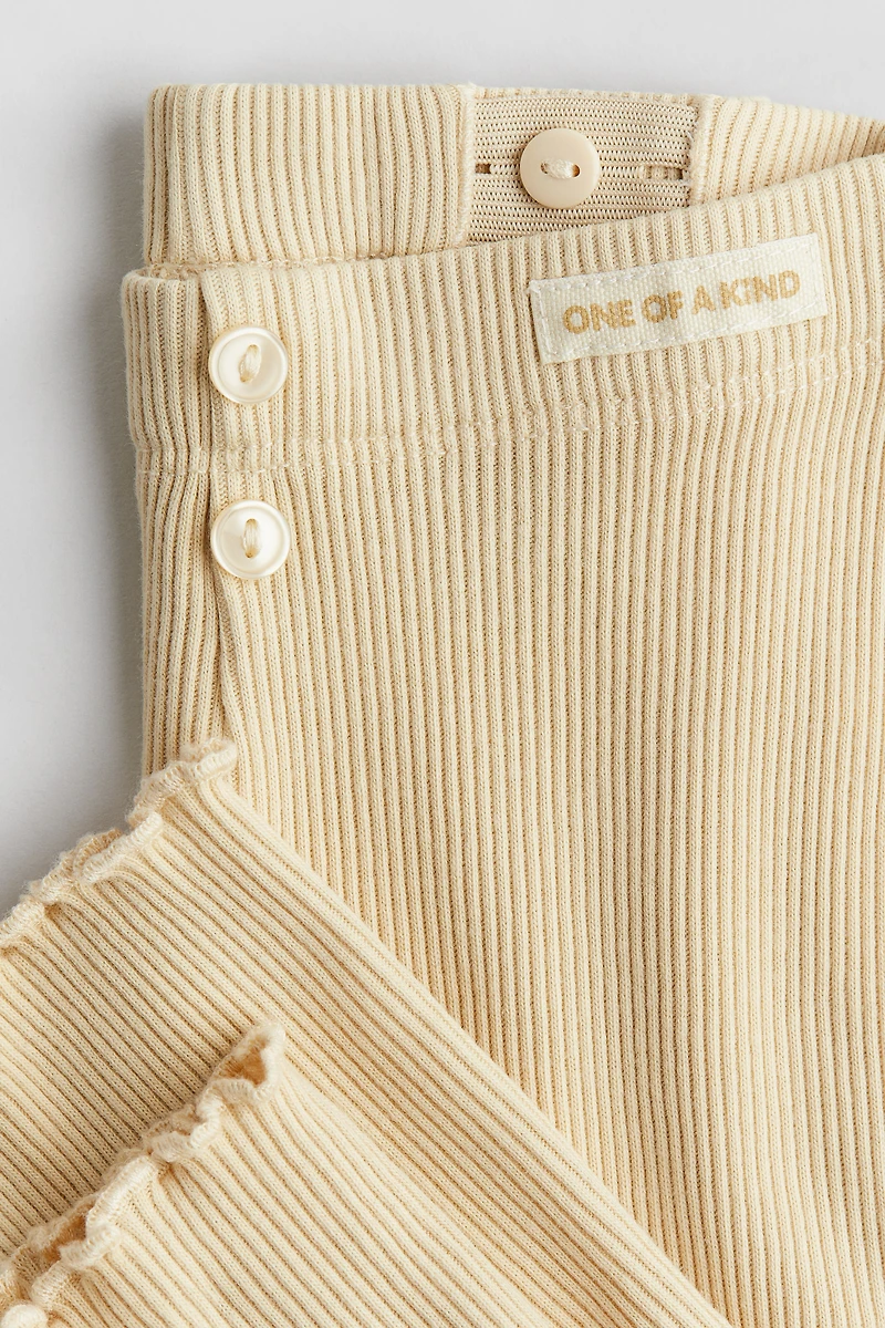 Ribbed Cotton Leggings