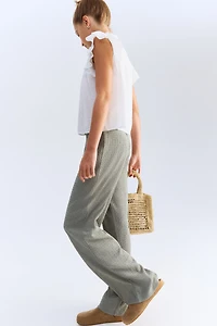 Textured Jersey Pants