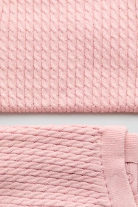 2-Piece Cable-Knit Cotton Set