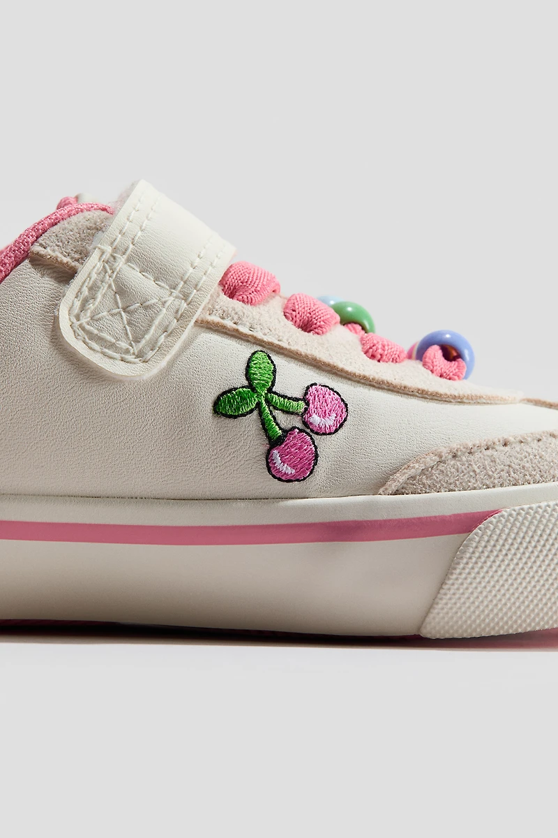 Appliquéd Barefoot Sneakers
