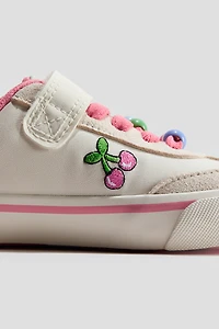 Appliquéd Barefoot Sneakers