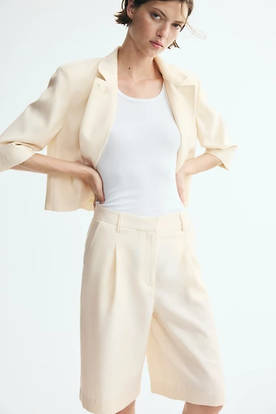Lyocell-Blend Bermuda Shorts