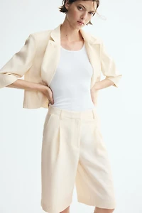 Lyocell-Blend Bermuda Shorts