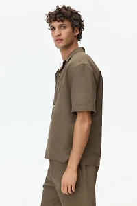 Relaxed-Fit Linen-Blend Resort Shirt