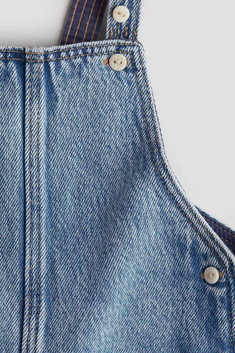 Denim Overall Shorts