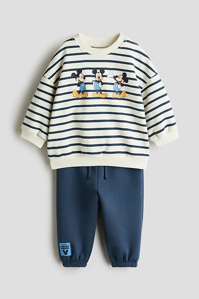 2-Piece Printed Sweatshirt and Joggers Set