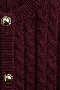 Cable-Knit Cardigan