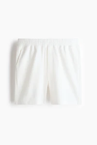 Textured jersey shorts