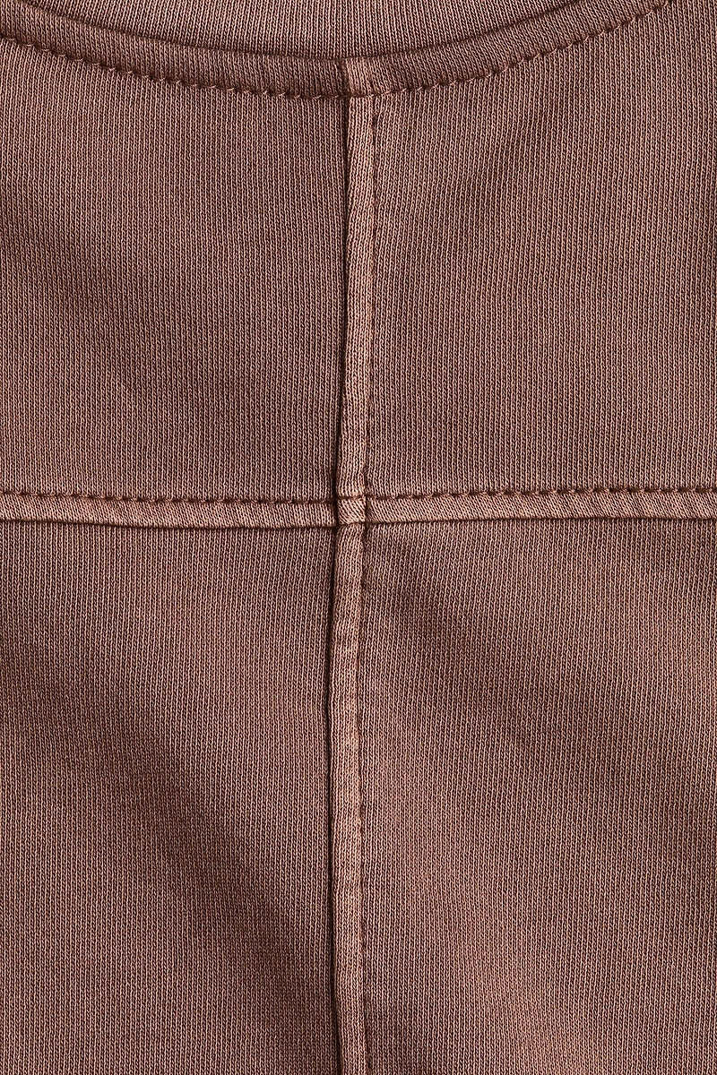 Short-Sleeved Cotton Sweatshirt