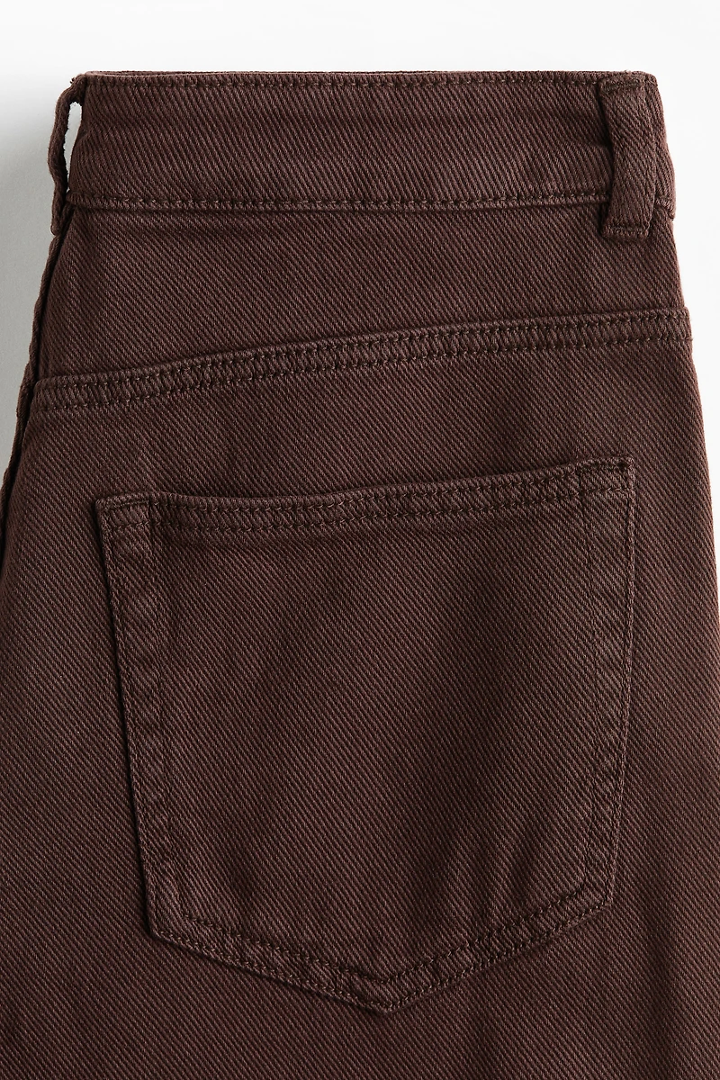 Straight-Leg Twill Pants