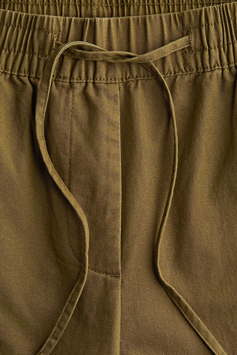 Cotton Drawstring Pants