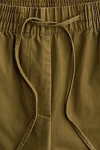 Cotton Drawstring Pants