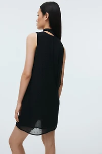 Embellished chiffon dress