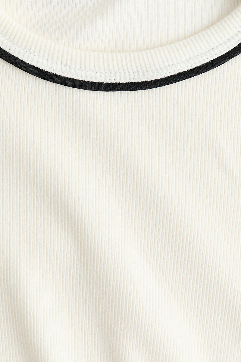 Ribbed Jersey Top