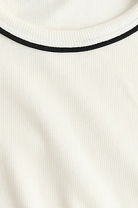 Ribbed Jersey Top