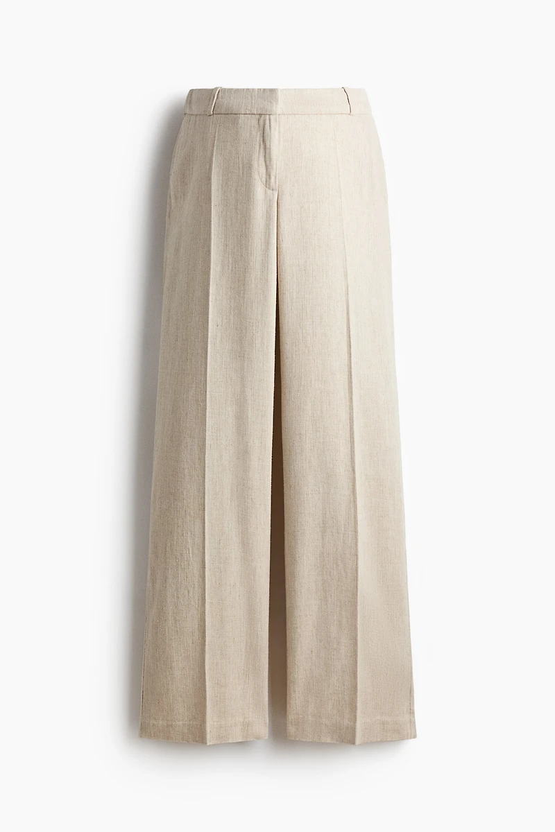 Pantalon chic MAMA en lin mélangé