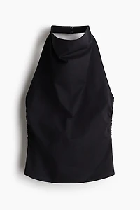 Draped Halterneck Top