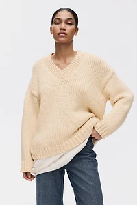 Knit V-Neck Sweater