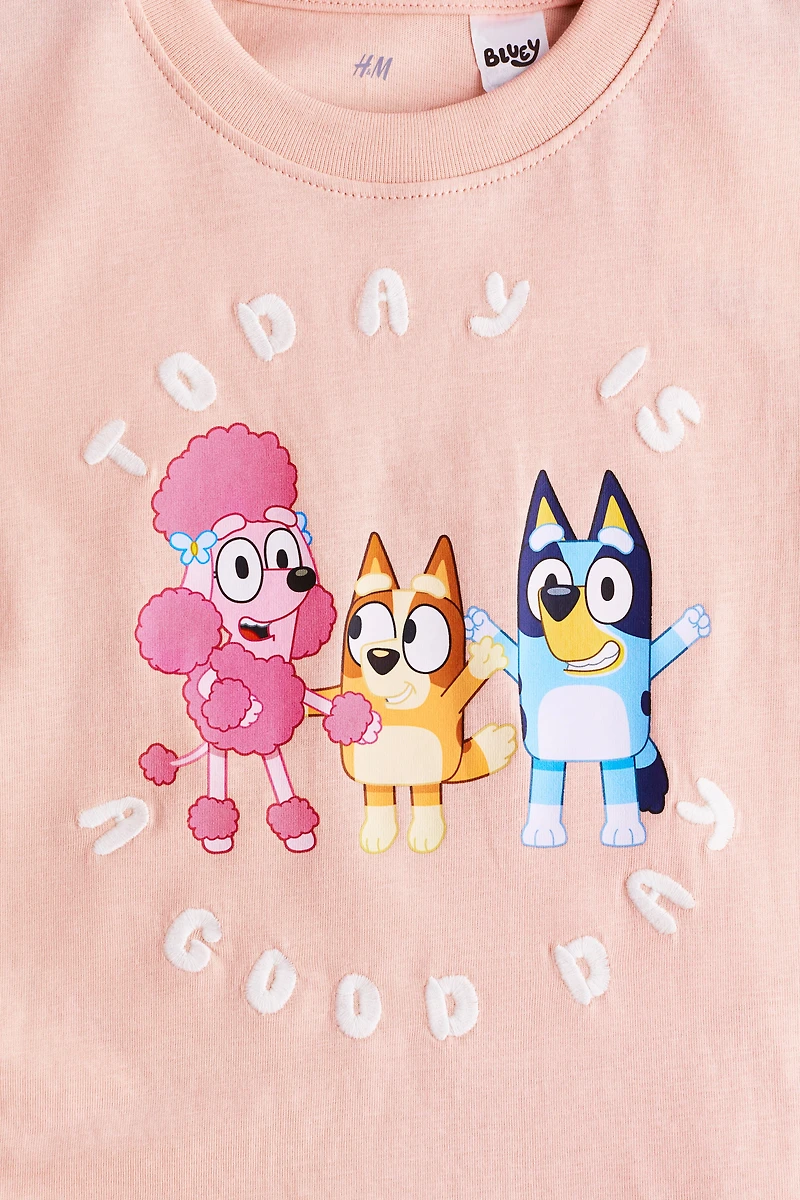 T-shirt en coton avec motif imprimé