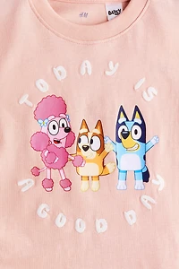 T-shirt en coton avec motif imprimé