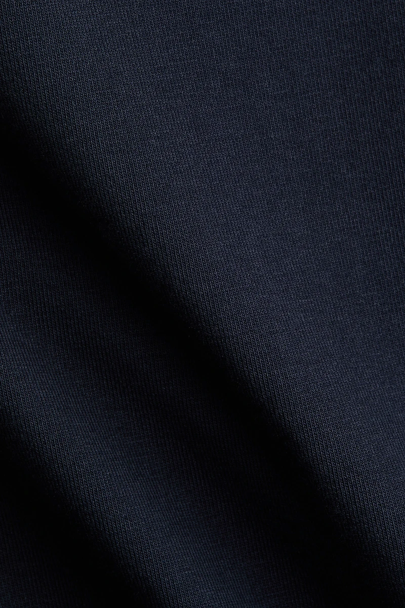 Foldover-Waist Cotton Pants