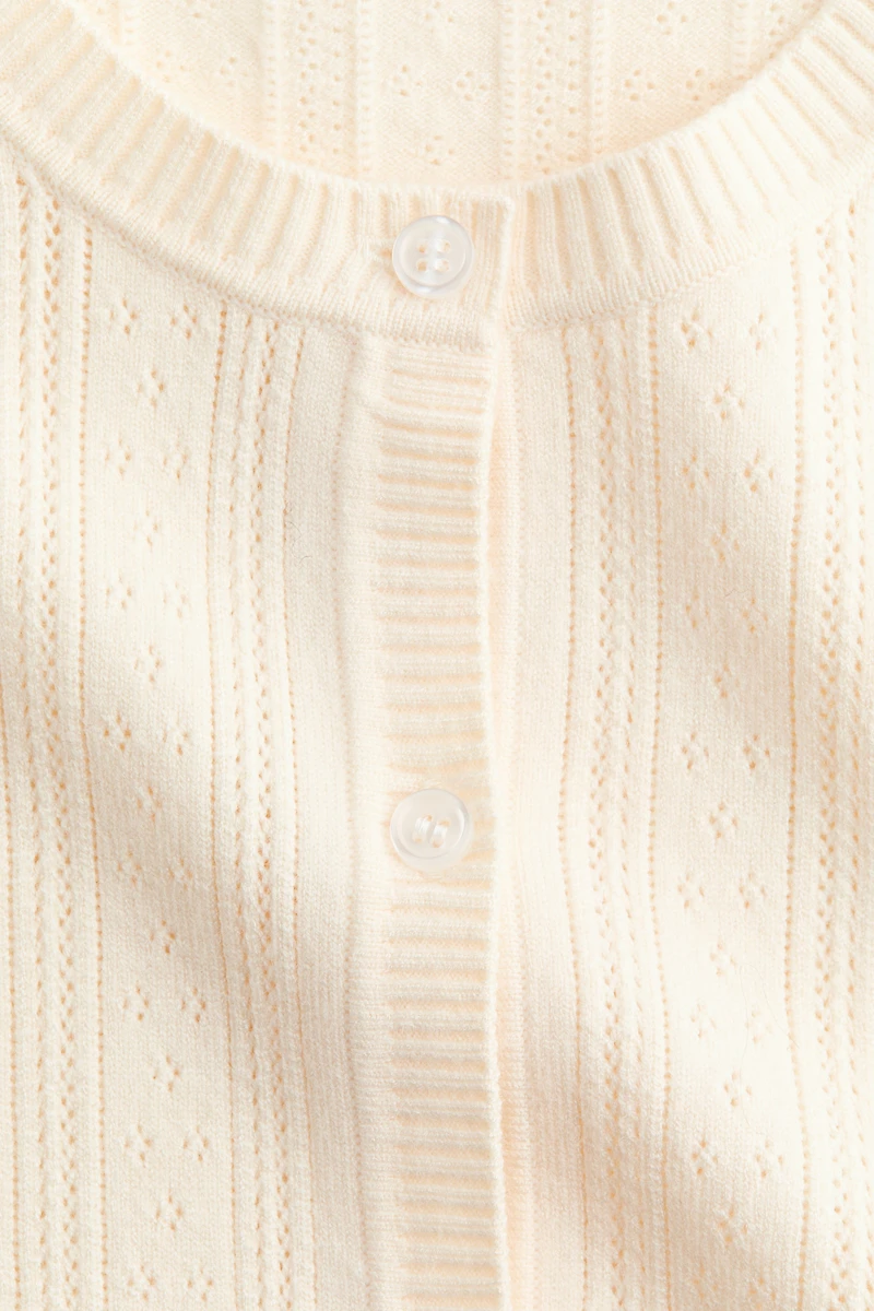 Pointelle-Knit Viscose-Blend Cardigan