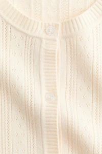 Pointelle-Knit Viscose-Blend Cardigan