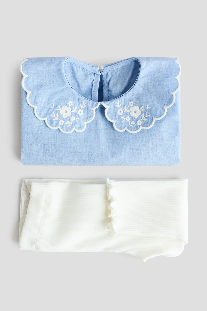 2-Piece Blouse and Leggings Set