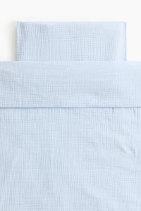 Muslin Crib Duvet Cover Set